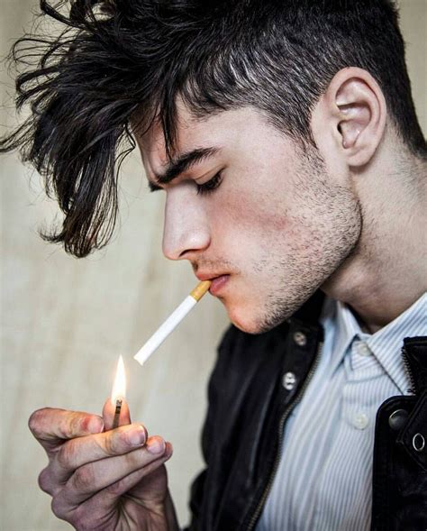 cute guys smoking